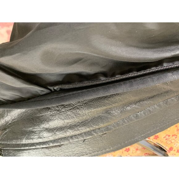 Harley-Davidson Black Leather Moto Jacket Wing Logo Mens Size L RJ10110 - Picture 10 of 10